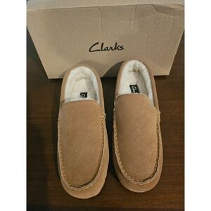 Clarks Cow Suede Venetian  Slipper Men's 10W Leather House Shoe